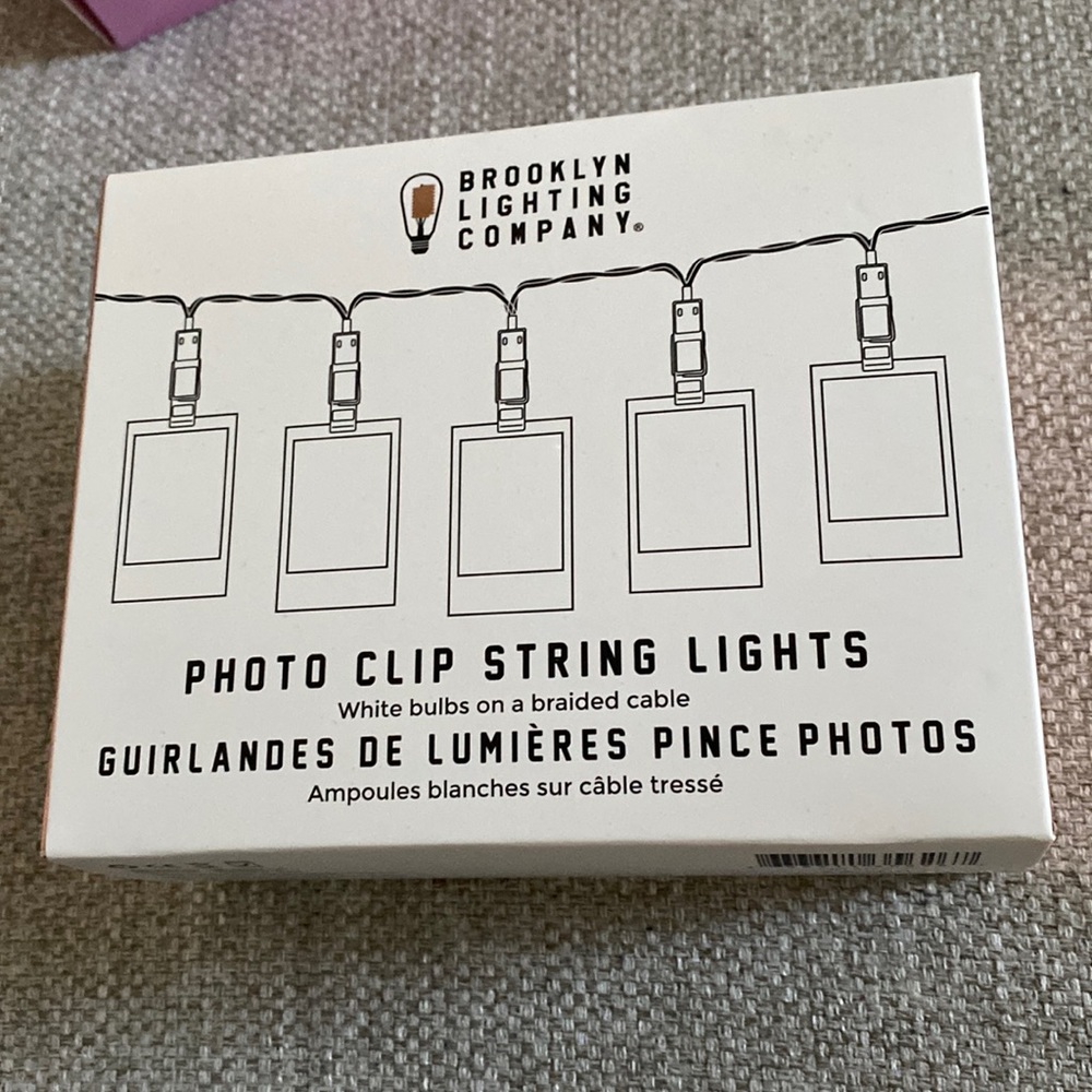 Photo clip string lights. Brand new and never opened.